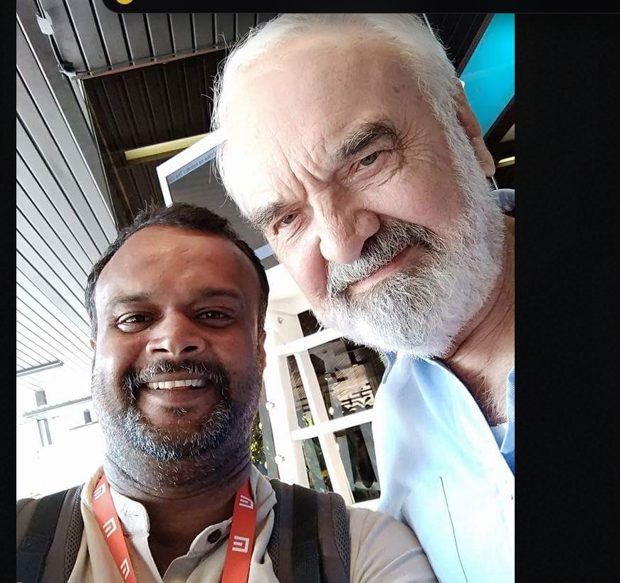 Narendra Bandabe at Karlovy Vary with international cineaste
